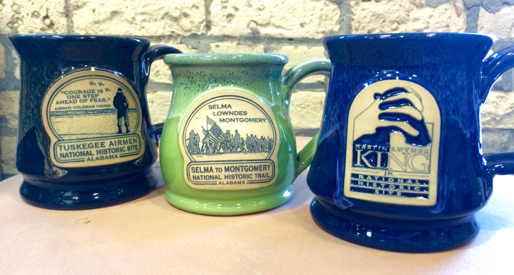 Tuskeegee Airmen NHS, Selma to Montgomery NHT and Martin Luther King Jr Mugs