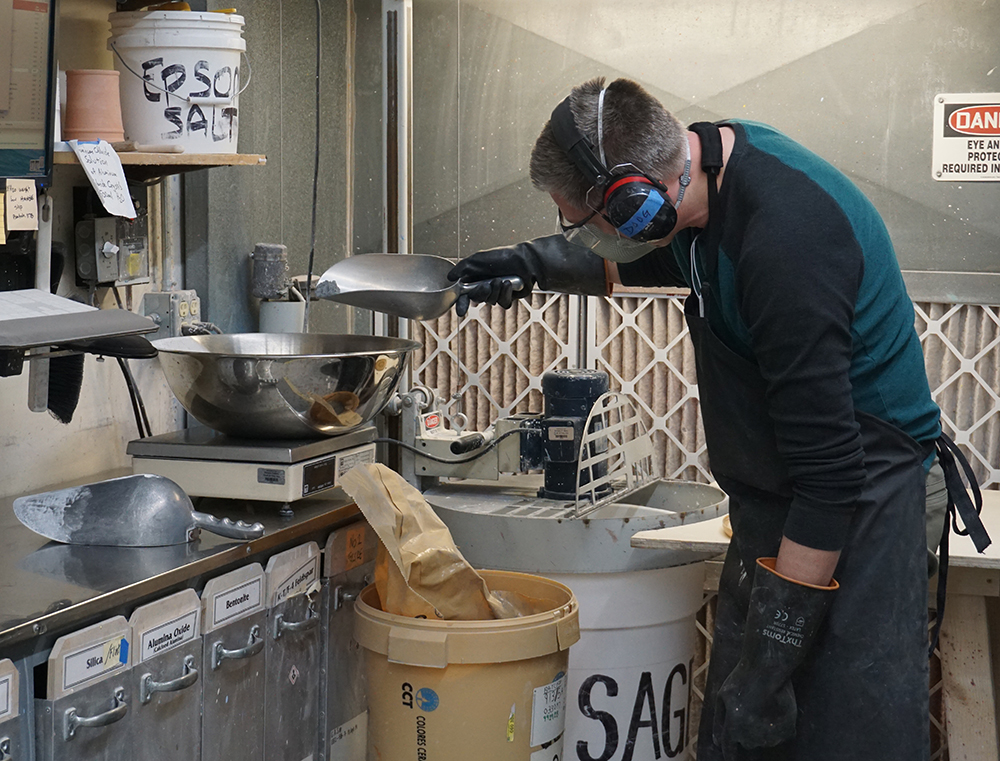 Making glazes 